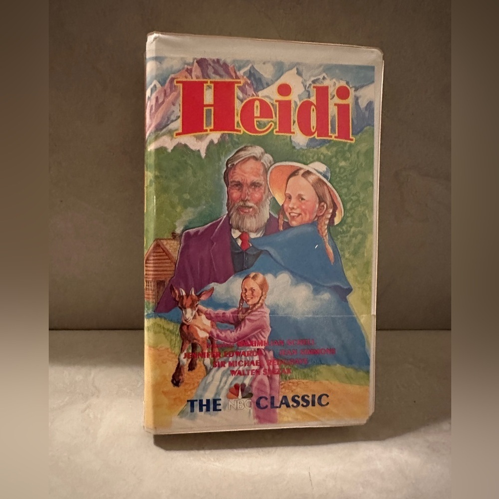 Vintage "HEIDI" (VHS Tape 1992)Clamshell Maximilian Schell Jennifer Edwards